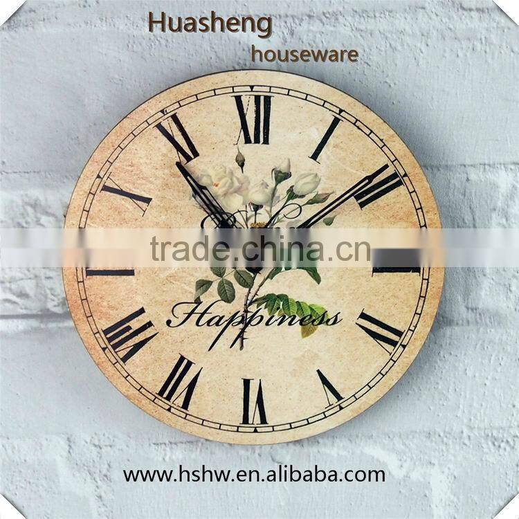 Heat press wooden clock dial face