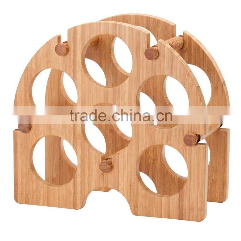 Bamboo Arch Wine Rack, 6-Bottle by Oenophilia