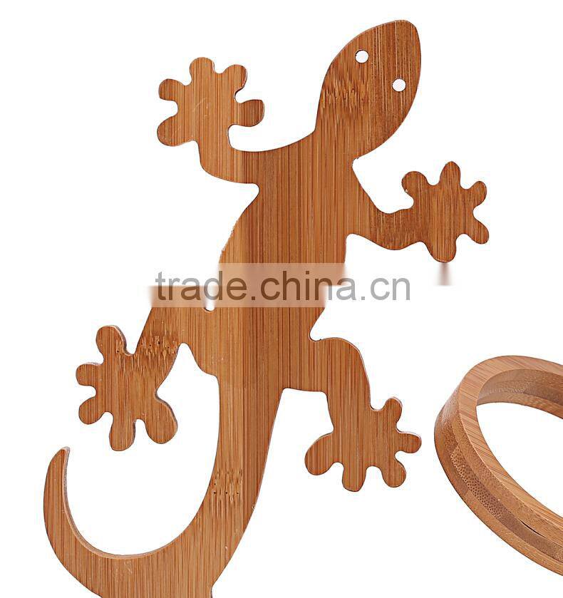 WR009/Factory Direct bamboo wine rack handmade wood bottle wine holder novelty display wine bottle holder