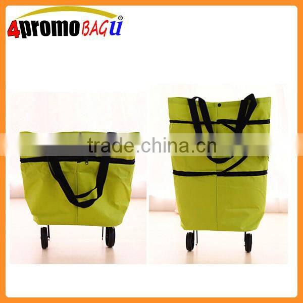 Big capacity bags with wheels for shopping