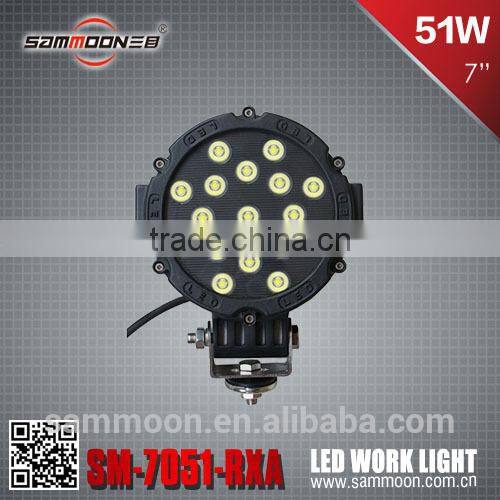 high power 43w led working light, super bright work lamp, 12v/24 off-road vehicle light_SM-7051-RXA