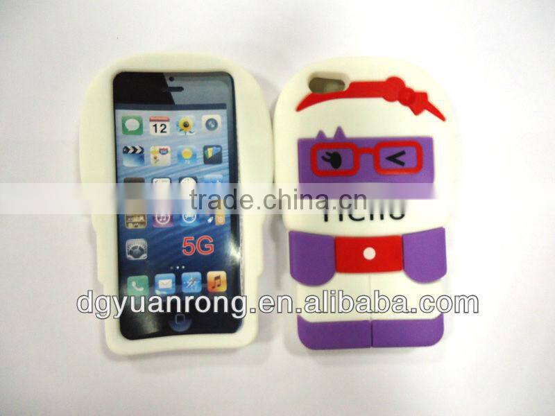 silicon case for phone, cute animal fashion silicone phone case