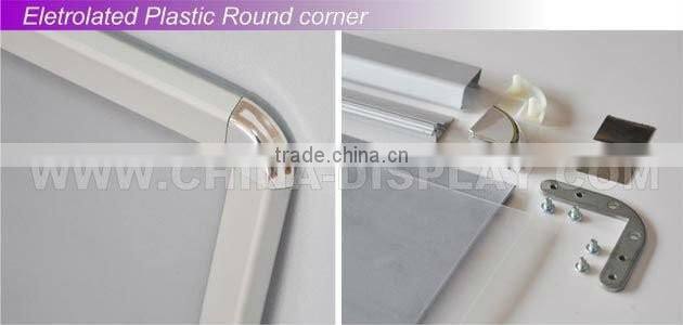 Aluminum 25mm snap frame a4 clip poster frame wall mounted white snap frame