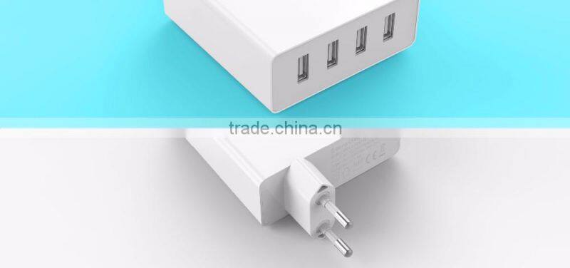 ORICO DCW-4U 4 Port smart usb wall charger for table phone with rechangeble AC plug