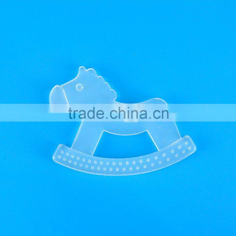 Transparent Animal designed baby teether silicone teether