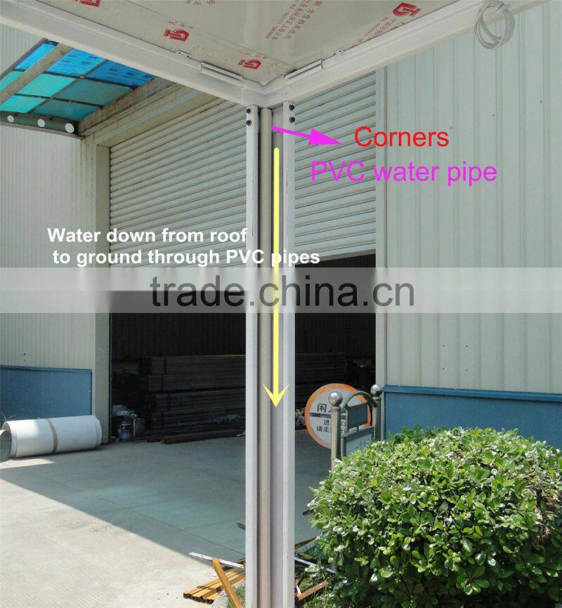 Movable foldable prefabricated container house flat