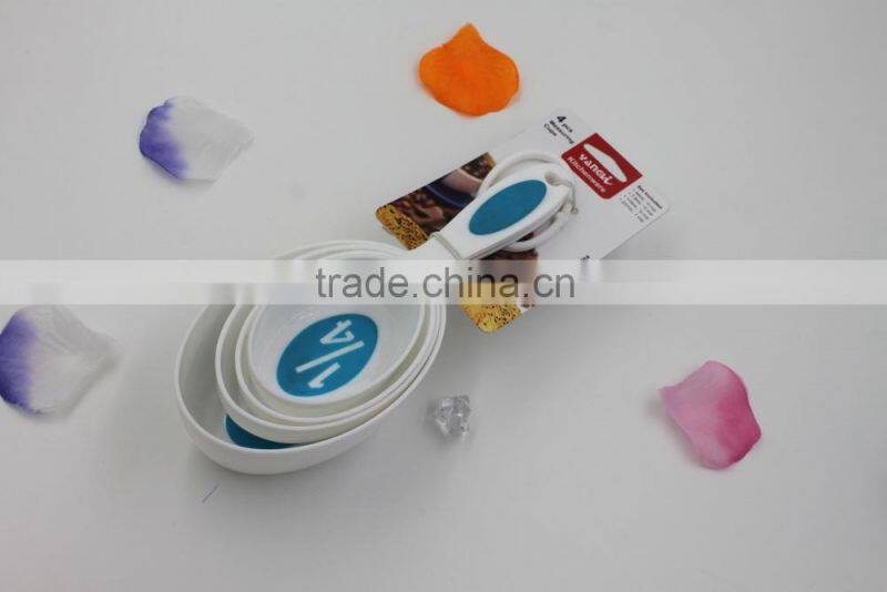 2015 new item plastic material measuring spoon with scale cake spoon