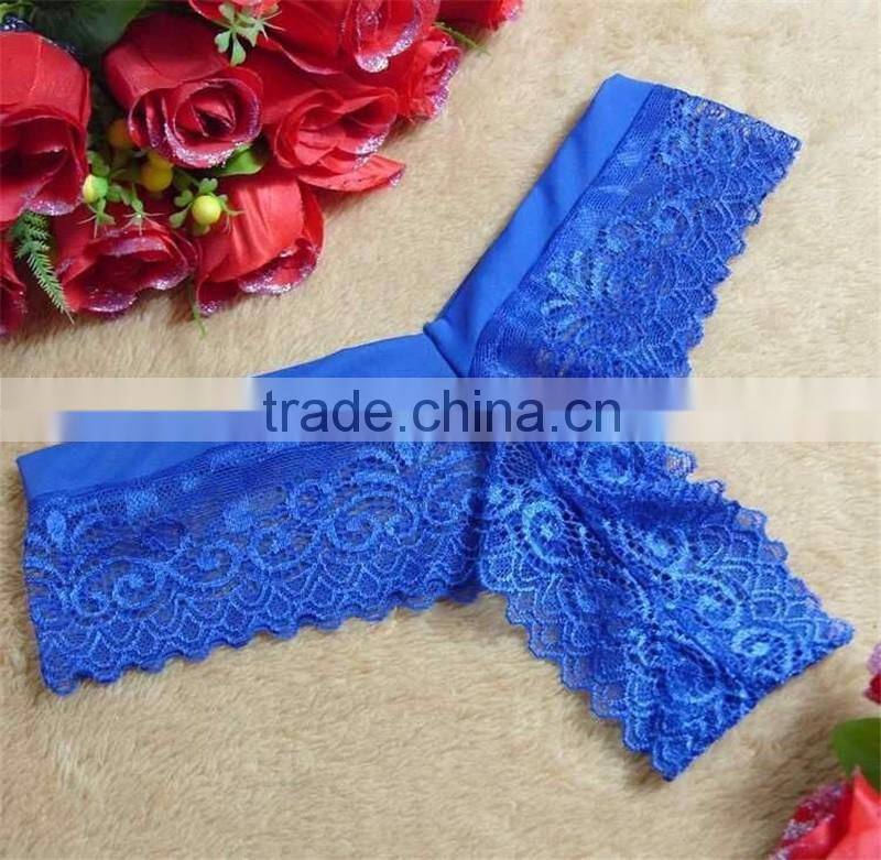 Cheap Hot Selling Elegant rench Lace Panty Made in China Women Sexy Young Girl Undergarment