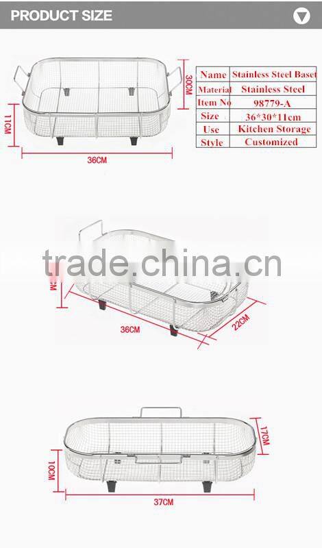 2014 China Manufacture Stainless Steel Kichen Wire Basket