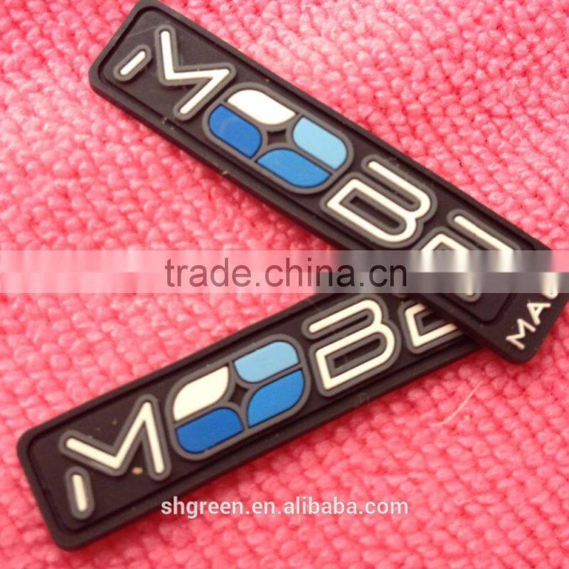 Customized diving uniform rubber patch,clothes PVC rubber label