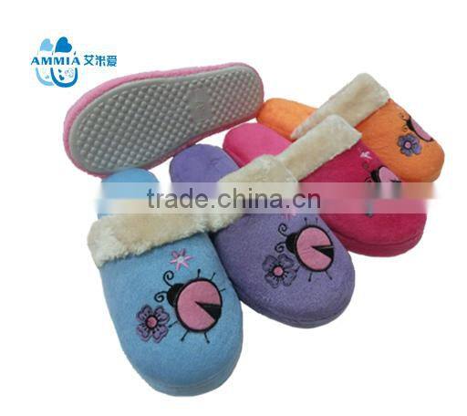 OEM ladY winter home indoor slippers Customized terry slippers winter high quality warm TPR slippers with cheap price