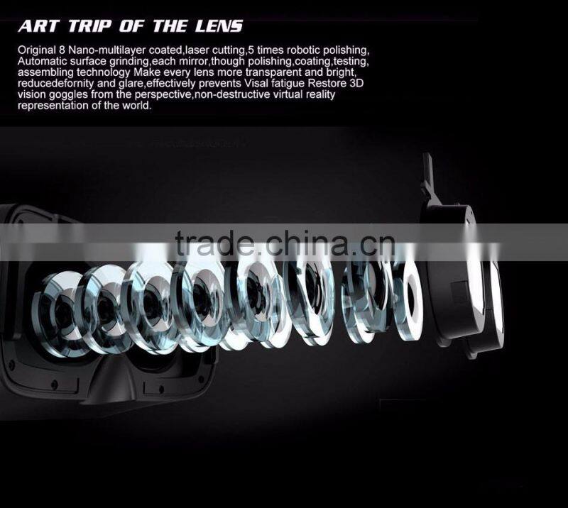 Cardboard 3d vr box 3.0 Pro1.0 Version Virtual Reality vr box 2 3D Glasses vr box 2.0 with remote