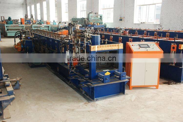 DX Galvanized steel/Aluminum plate C80/300 purlin roll forming machine