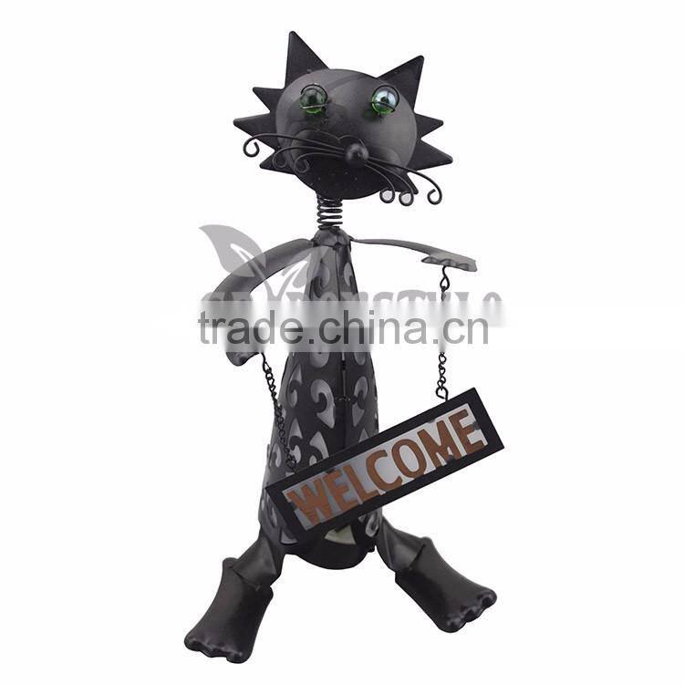 battery leds lights, solar metal stand cat lamp led lights, shop WELCOME lights and lightings led