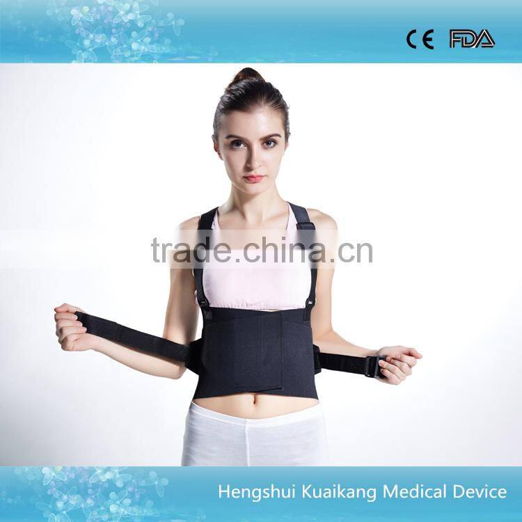 Orthopedic work lumbar belts Waist protection belt medical lumbar support belt with shoulder straps