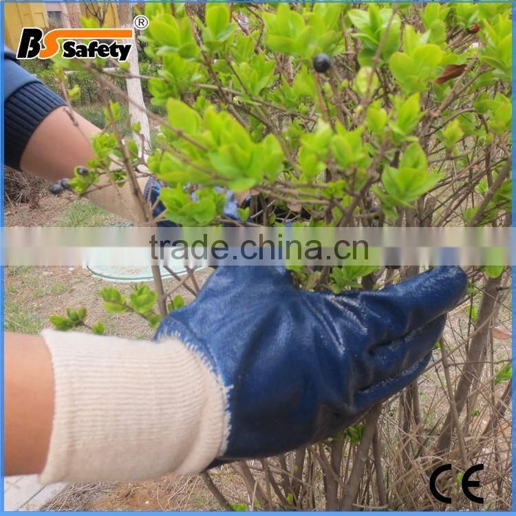 BSSAFETY softtextile nitrile industrial gloves softtextile garden gloves