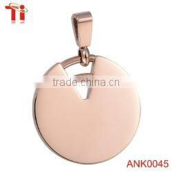 Genuine stingray leather and stainless steel hidden camera pendant fancy pendant designs for girls, big stone pendant design