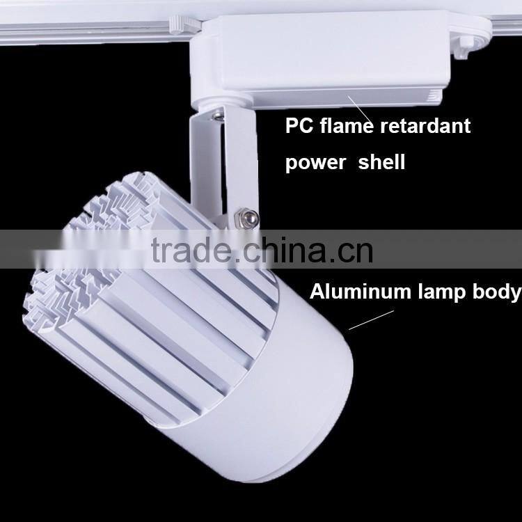 European popular AC85-277V 30w led tracking light/led spotlight