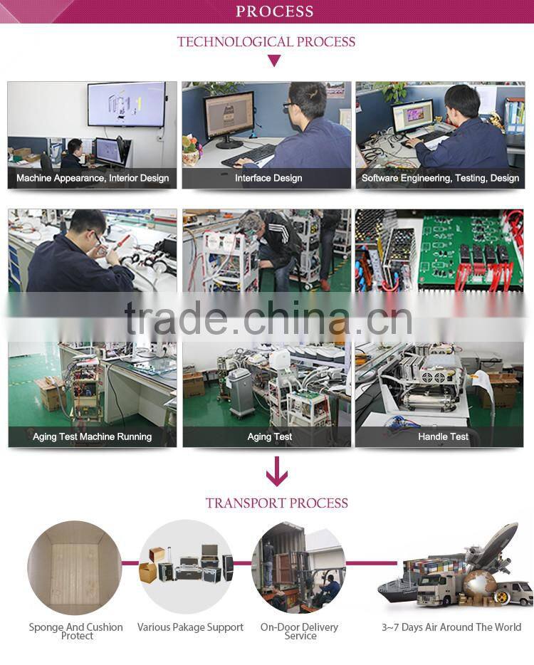 1064 nm / 532nm Professional Q-switched 8ns nd yag laser tattoo removal