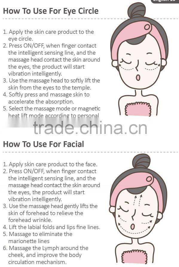 Hot Selling Eye Cream Lead-in Pen Beauty Eye Black Circle Removal Massager Electrical Vibrating Facial Anti-Wrinkle Beauty Tool