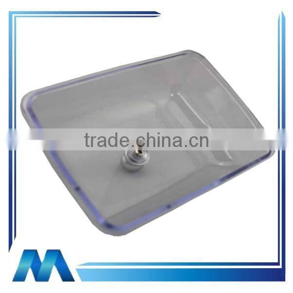 stainless steel butter dish with perspex lid