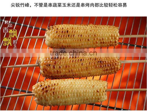 HY Factory Wholesale Natural BBQ Use 5.0mm bamboo skewers or bamboo sticks