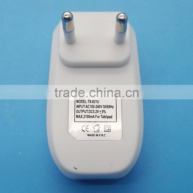 10W/5V 2A 2Port UK PLUG 3 PIN USB Wall charger/Travel Charger AC Power Adapter for iPhone iPad Samsung Galaxy