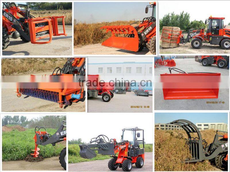 Everun ER06 Landmaschine hydrostatik mini Radlader/Hoflader mit Schaufel