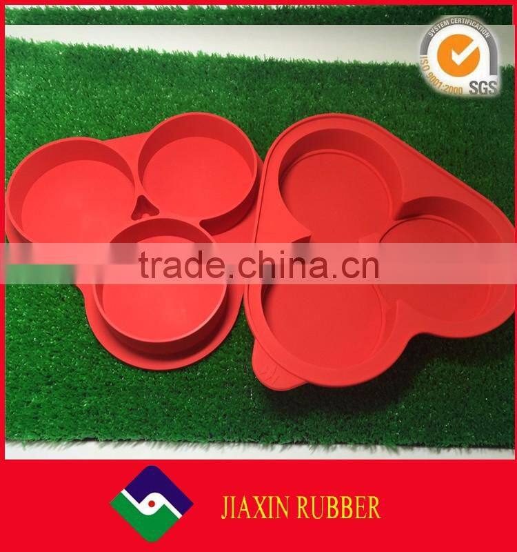 Silicone Burger Press 8 in 1 with recipeby Bear Grillware Molds 0.25 Pound Burgers