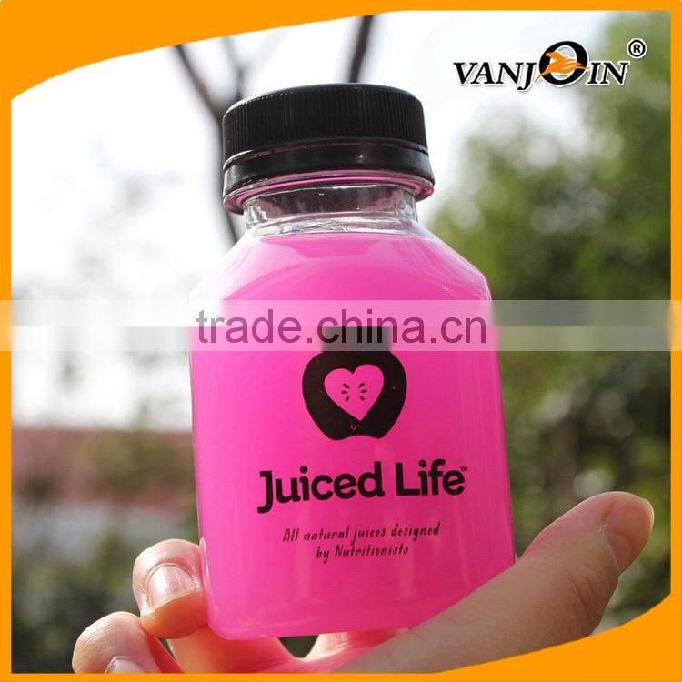 Mini Square Cold Pressed Juice Bottles BPA Free