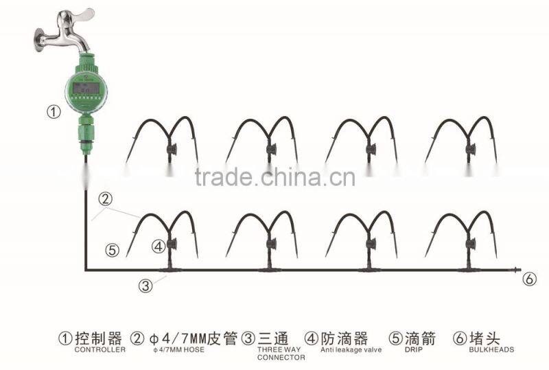 Plants Irrigation Automatic Drip Watering System Electric Indoor irrigatioon