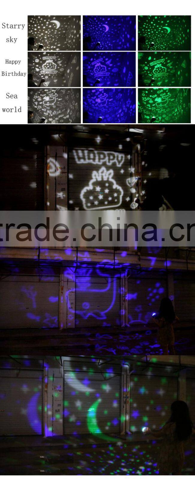 Rotatable Color Changing Led Night Light Lamp Aurora Star Projection Lights Lighting