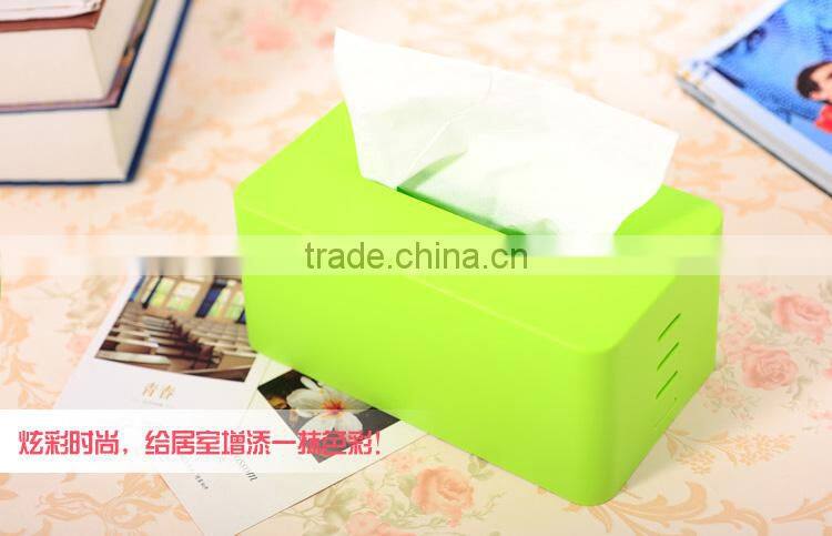 solid color plastic tissue box