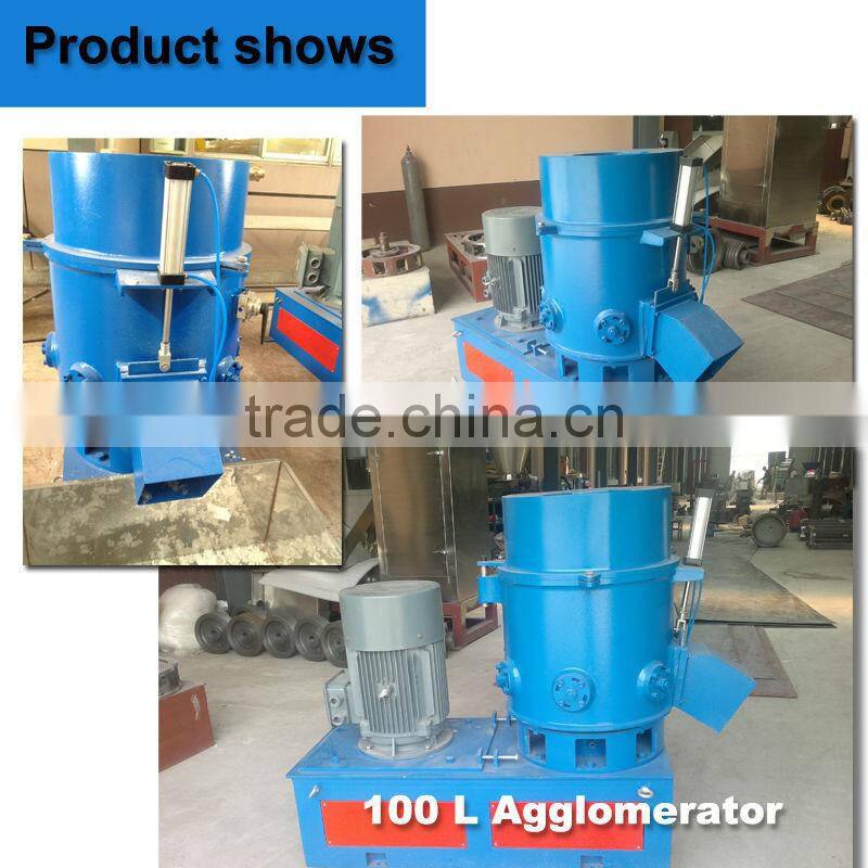 New type plastic film granulating machine / PP PE film agglomerator densifier machine