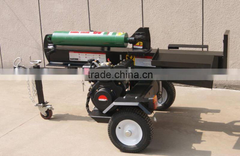 Log splitter diesel power engine with electrical start