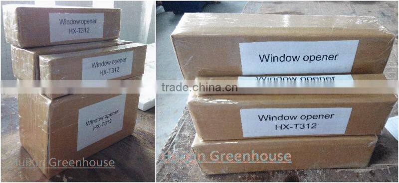 Automatic window opener for greenhouse