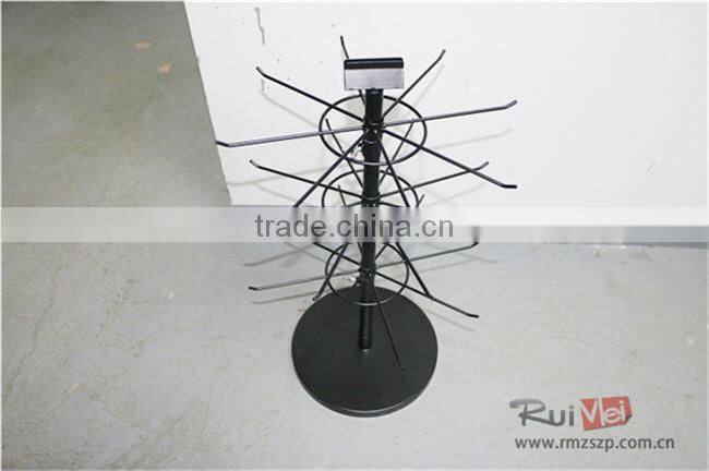 3-Tier Rotating Metal Wire Fashion Jewelry Display Table