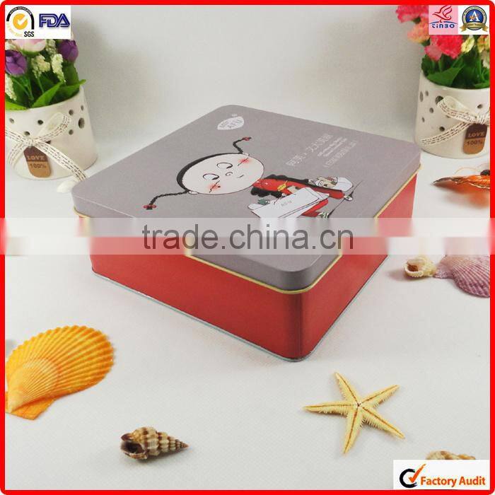 food packing wholesale metal square high quality wine tin can
