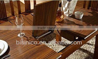 Contemporary Chinese Style Dinning Room Furniture Set,Full Solid Wood Extension Dinning Table W Chair, Applicable Sideboard