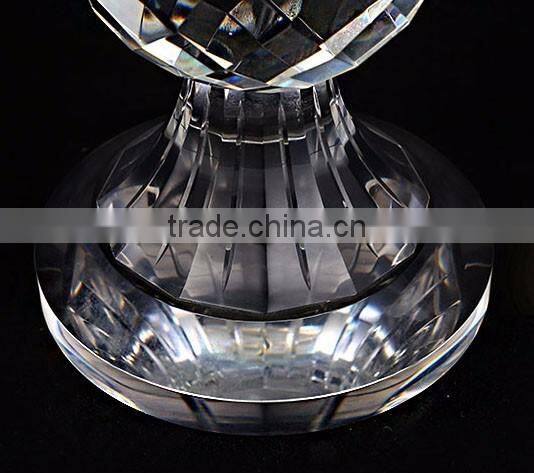 Graceful lace lampshade clear K9 crystal table lamp