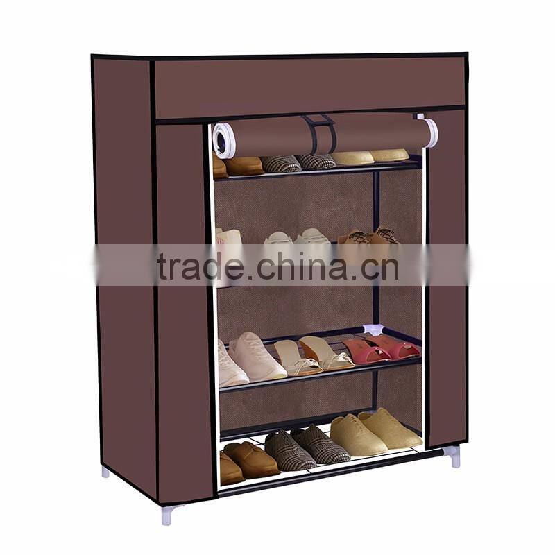 5 Tiers Shoe Rack 20 Pairs Non-woven Fabric Shoe Tower Organizer Cabinet