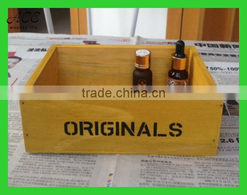 Vintage wooden box Small wood storage box
