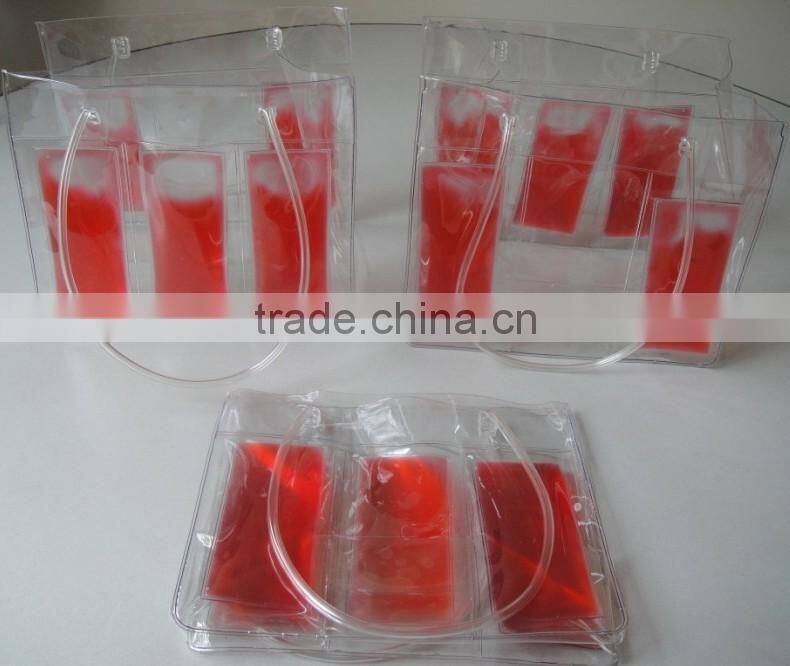 recycalable pvc beer bottle cooler bag,ice chiller bag for beer