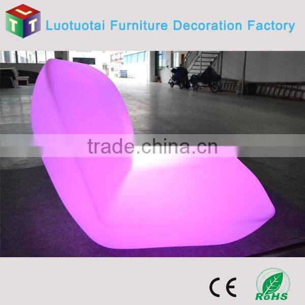 New item led furniture 16 color change remote control wireless led bar chair
