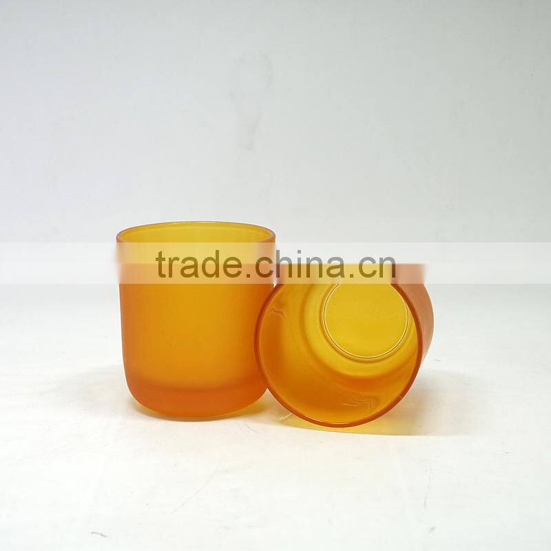10oz glass candle jars amber/white/black candle container glass candle cup