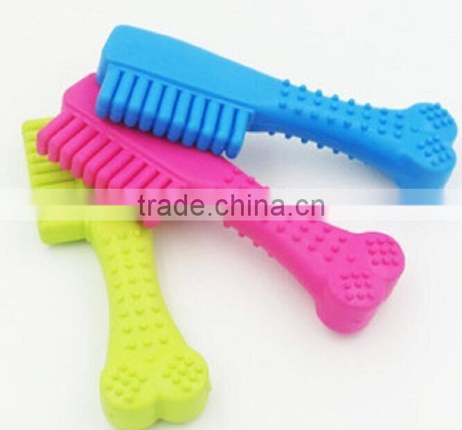 CY106 Pet supplies new dog toy Rubber toothbrush Dog molar clean teeth toy products