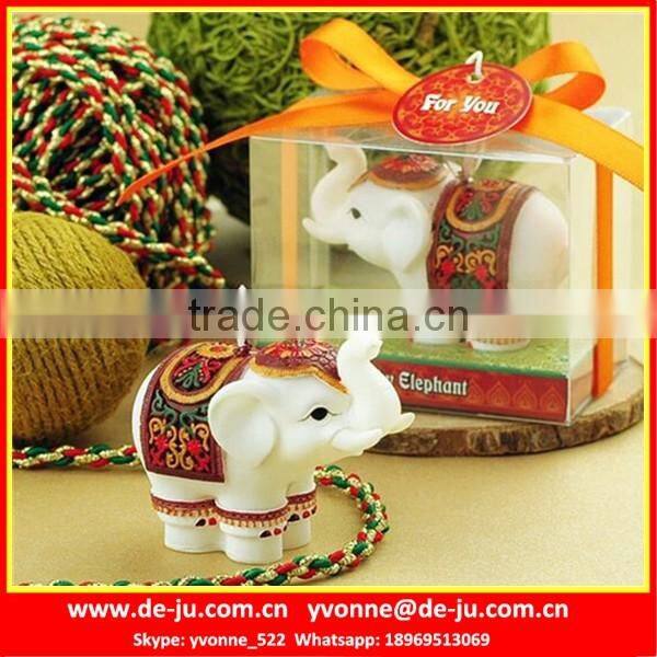 Thailand Elephant Shaped Handmade Clearly Carving Candle Supplies