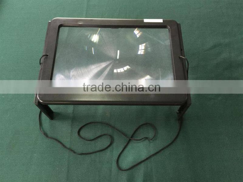 Wood Lighted Stand Magnifier/Read Magnifier/magnifiers with light stand/table stand magnifier