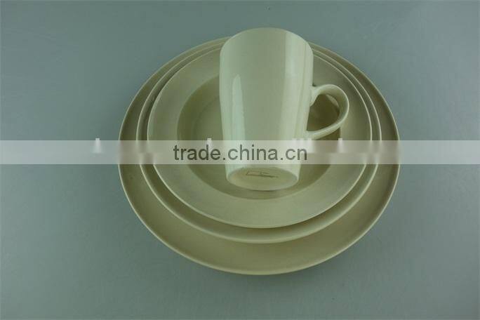high quality white ceramic dinner plate ,printing plate with three colors for wholesale
