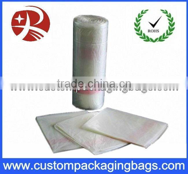 white PVA water soluble plastic bags